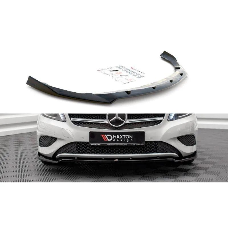 Maxton - Lame Du Pare-Chocs Avant V.2 Mercedes-Benz A W176 Noir Brillant