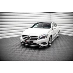 Maxton - Lame Du Pare-Chocs Avant V.2 Mercedes-Benz A W176 Noir Brillant
