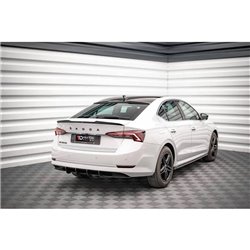 Maxton - Street Pro Central Diffuseur Arriere Skoda Octavia Mk4 Rouge