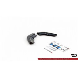 Maxton - Lames De Pare-Chocs Arrière Latérales V.2 Mercedes-Benz A W176 Noir Brillant