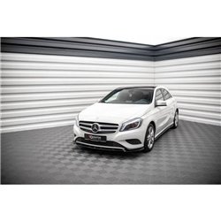 Maxton - Lame Du Pare-Chocs Avant V.1 Mercedes-Benz A W176 Noir Brillant