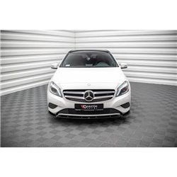 Maxton - Lame Du Pare-Chocs Avant V.1 Mercedes-Benz A W176 Noir Brillant