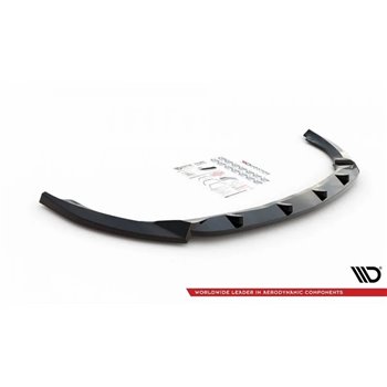 Maxton - Lame Du Pare-Chocs Avant V.1 Mercedes-Benz A W176 Noir Brillant