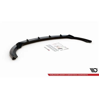 Maxton - Lame Du Pare-Chocs Avant V.1 Mercedes-Benz A W176 Noir Brillant