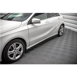 Maxton - Rajouts Des Bas De Caisse V.1 Mercedes-Benz A W176 Noir Brillant
