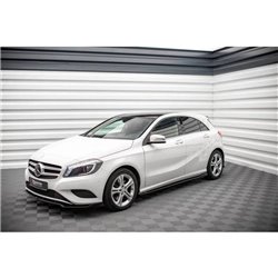 Maxton - Rajouts Des Bas De Caisse V.1 Mercedes-Benz A W176 Noir Brillant