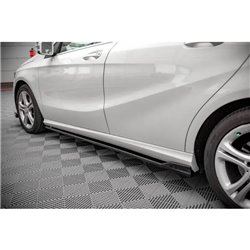 Maxton - Rajouts Des Bas De Caisse V.1 Mercedes-Benz A W176 Noir Brillant