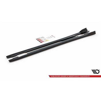 Maxton - Rajouts Des Bas De Caisse V.1 Mercedes-Benz A W176 Noir Brillant