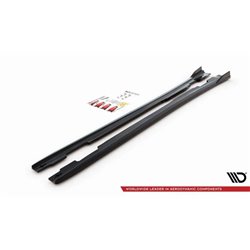 Maxton - Rajouts Des Bas De Caisse V.1 Mercedes-Benz A W176 Noir Brillant