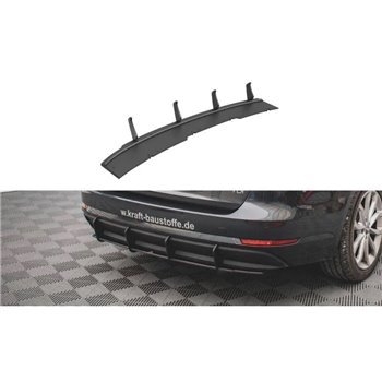 Maxton - Street Pro Central Diffuseur Arriere Audi A4 B9 Noir-Rouge