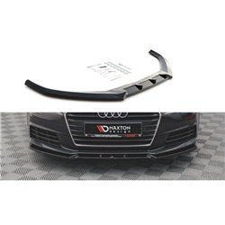 Maxton - Lame Du Pare-Chocs Avant V.1 Audi A4 B9 Noir Brillant