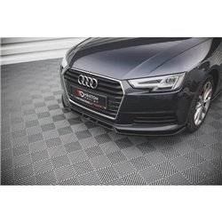 Maxton - Lame Du Pare-Chocs Avant V.1 Audi A4 B9 Noir Brillant