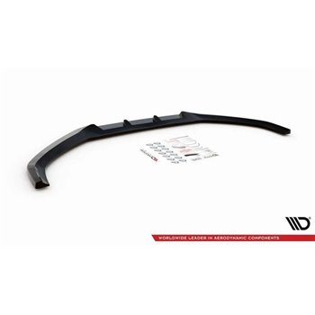 Maxton - Lame Du Pare-Chocs Avant V.1 Audi A4 B9 Noir Brillant