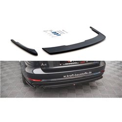Maxton - Lames De Pare-Chocs Arrière Latérales Audi A4 B9 Noir Brillant
