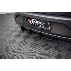 Maxton - Street Pro Central Diffuseur Arriere Seat Leon FR Sportstourer Mk3 Noir