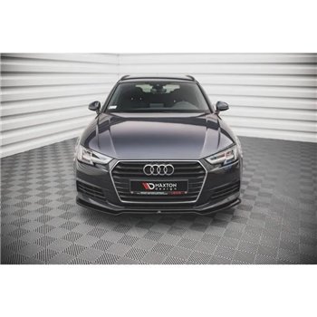 Maxton - Lame Du Pare-Chocs Avant V.2 Audi A4 B9 Noir Brillant
