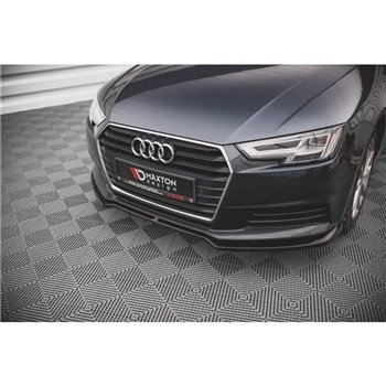 Maxton - Lame Du Pare-Chocs Avant V.2 Audi A4 B9 Noir Brillant