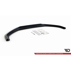 Maxton - Lame Du Pare-Chocs Avant V.2 Audi A4 B9 Noir Brillant
