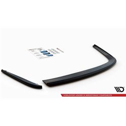 Maxton - Lames De Pare-Chocs Arrière Latérales V.1 Seat Leon FR Sportstourer Mk3 Noir Brillant