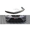 Maxton - Lame Du Pare-Chocs Avant V.1 Seat Leon FR / Cupra Mk3 Noir Brillant