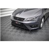 Maxton - Lame Du Pare-Chocs Avant V.1 Seat Leon FR / Cupra Mk3 Noir Brillant