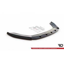 Maxton - Lame Du Pare-Chocs Avant V.1 Seat Leon FR / Cupra Mk3 Noir Brillant