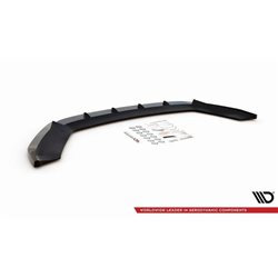 Maxton - Lame Du Pare-Chocs Avant V.1 Seat Leon FR / Cupra Mk3 Noir Brillant