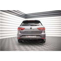 Maxton - Diffuseur Arrière Complet Seat Leon FR Sportstourer Mk3 Noir Brillant