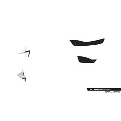 Maxton - Ailes de pare-chocs avant (Canards) Mercedes-AMG CLE 53 Aero C236