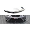 Maxton - Lame Du Pare-Chocs Avant V.2 Seat Leon FR / Cupra Mk3 Noir Brillant