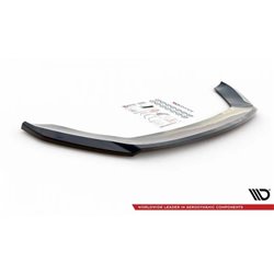 Maxton - Lame Du Pare-Chocs Avant V.2 Seat Leon FR / Cupra Mk3 Noir Brillant
