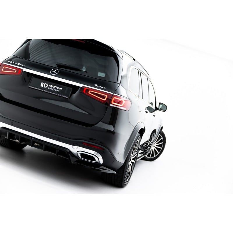 Maxton - Arriere Splitter (avec une barre verticale) V.2 Mercedes-Benz GLS AMG-Line X167