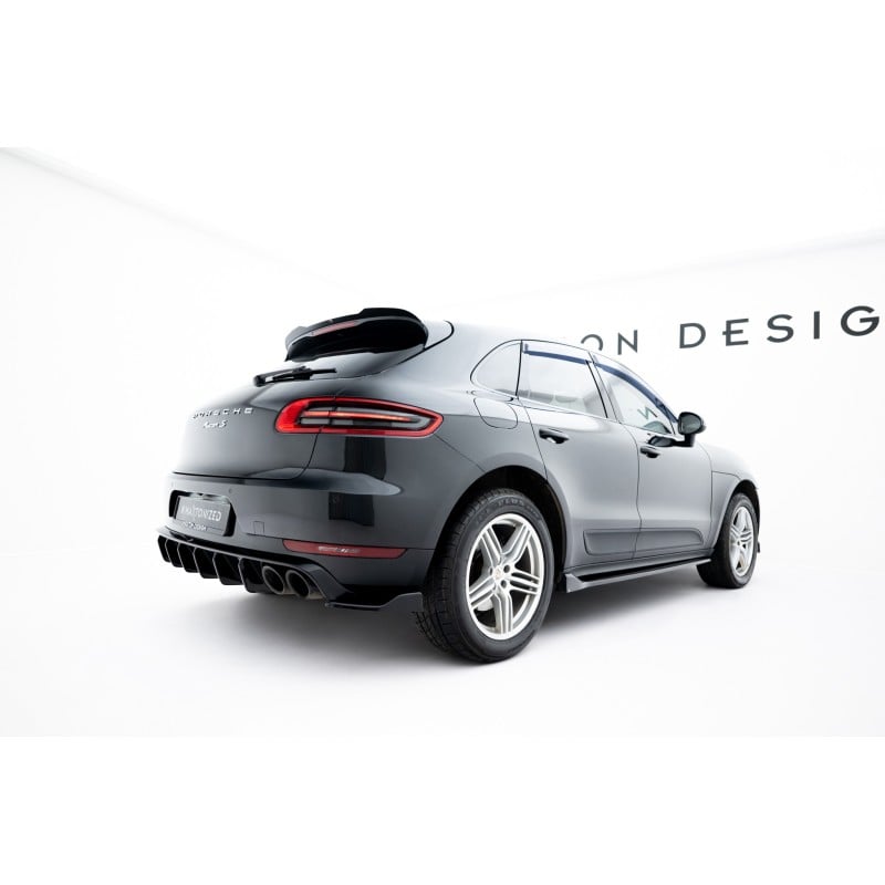 Maxton - Lames De Pare-Chocs Arrière Latérales V.2 Porsche Macan Mk1