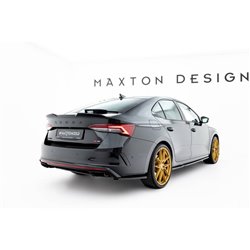 Maxton - Lames De Pare-Chocs Arrière Latérales V.1 Skoda Octavia RS Liftback / Combi Mk4 Facelift