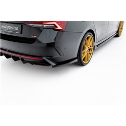 Maxton - Lames De Pare-Chocs Arrière Latérales V.4 Skoda Octavia RS Liftback / Combi Mk4 Facelift