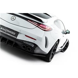 Maxton - Street Pro Central Diffuseur Arriere Mercedes-AMG CLE 53 Aero C236 Noir-Rouge