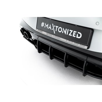 Maxton - Street Pro Central Diffuseur Arriere Mercedes-AMG CLE 53 Aero C236 Noir-Rouge