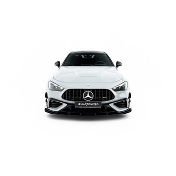 Maxton - Street Pro Lame Du Pare-Chocs Avant Mercedes-AMG CLE 53 Aero C236 Noir + Rabats Brillant