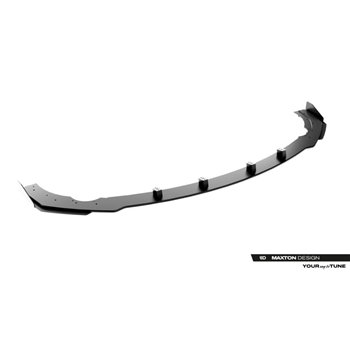Maxton - Street Pro Lame Du Pare-Chocs Avant Mercedes-AMG CLE 53 Aero C236 Noir + Rabats Brillant