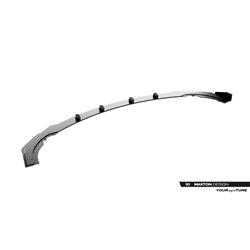 Maxton - Street Pro Lame Du Pare-Chocs Avant Mercedes-AMG CLE 53 Aero C236 Noir + Rabats Brillant