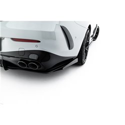 Maxton - Street Pro Central Diffuseur Arriere Mercedes-AMG CLE 53 Aero C236 Noir-Rouge + Rabats Brillant