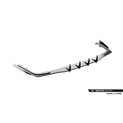 Maxton - Street Pro Central Diffuseur Arriere Mercedes-AMG CLE 53 Aero C236 Noir-Rouge + Rabats Brillant