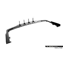 Maxton - Street Pro Central Diffuseur Arriere Mercedes-AMG CLE 53 Aero C236 Noir-Rouge + Rabats Brillant