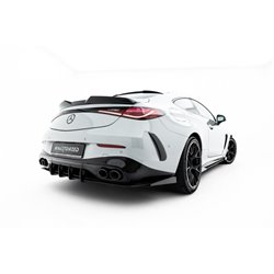 Maxton - Street Pro Central Diffuseur Arriere Mercedes-AMG CLE 53 Aero C236 Rouge + Rabats Brillant