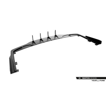 Maxton - Street Pro Central Diffuseur Arriere Mercedes-AMG CLE 53 Aero C236 Rouge + Rabats Brillant