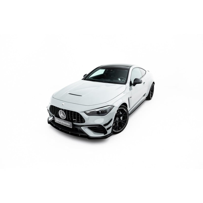 Maxton - Street Pro Lame Du Pare-Chocs Avant Mercedes-AMG CLE 53 Aero C236 Noir-Rouge