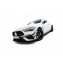 Maxton - Street Pro Lame Du Pare-Chocs Avant Mercedes-AMG CLE 53 Aero C236 Noir-Rouge