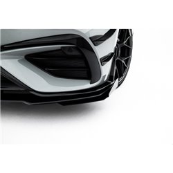 Maxton - Street Pro Lame Du Pare-Chocs Avant Mercedes-AMG CLE 53 Aero C236 Noir-Rouge + Rabats Brillant