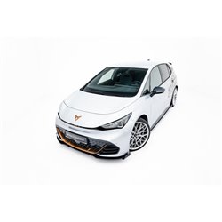 Maxton - Street Pro Lame Du Pare-Chocs Avant Cupra Born Mk1 Noir-Rouge + Rabats Brillant