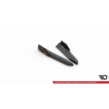 Maxton - Lames De Pare-Chocs Arrière Latérales V.4 + Ailerons Skoda Octavia RS Combi / Liftback Mk4 / Mk4 Facelift